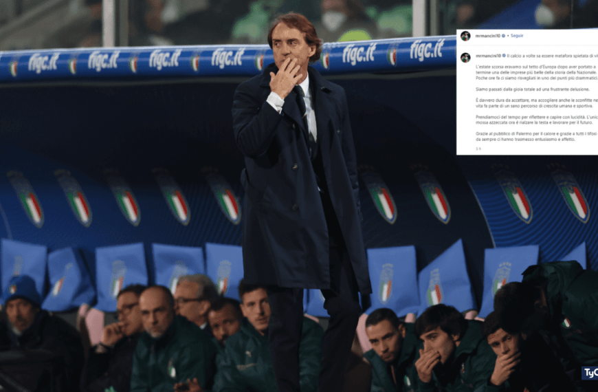 Roberto Mancini broke the silence after Italy’s non-classification to the Qatar World Cup