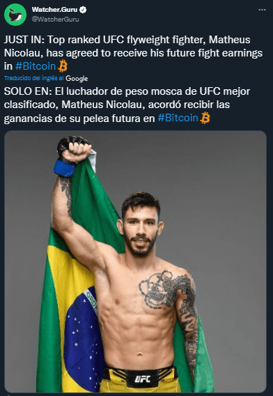 UFC fighter becomes the first Latin American to collect in