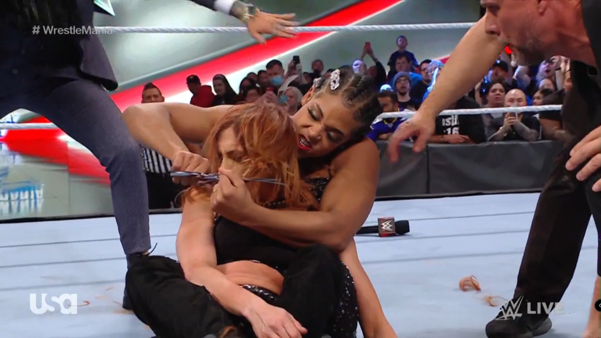 Becky Lynch and Bianca Belair - WWE Raw March 28, 2022