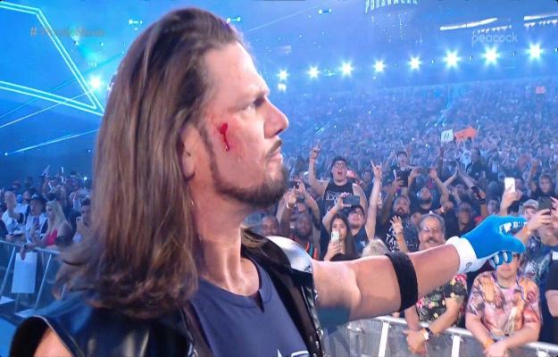 1649140386 Reason for the bleeding of AJ Styles at his entrance