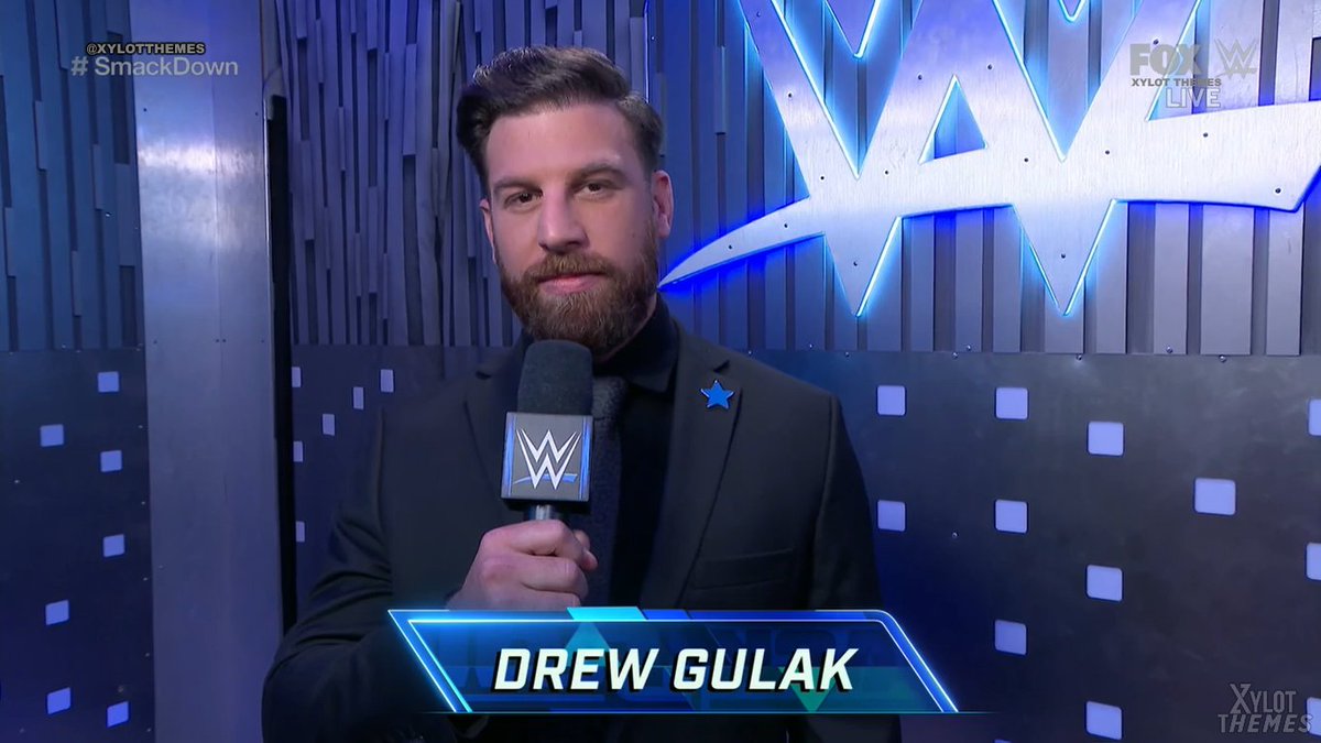 Drew Gulak returns to WWE as a backstage interviewer
