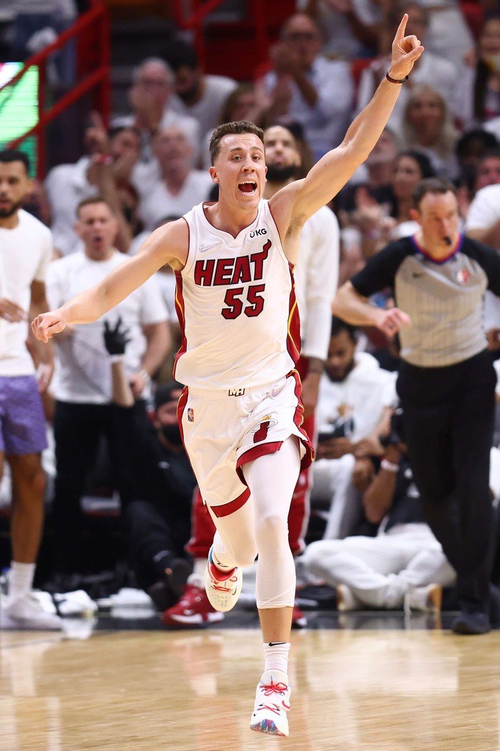 Duncan Robinson great game for Miami.  (AFP)