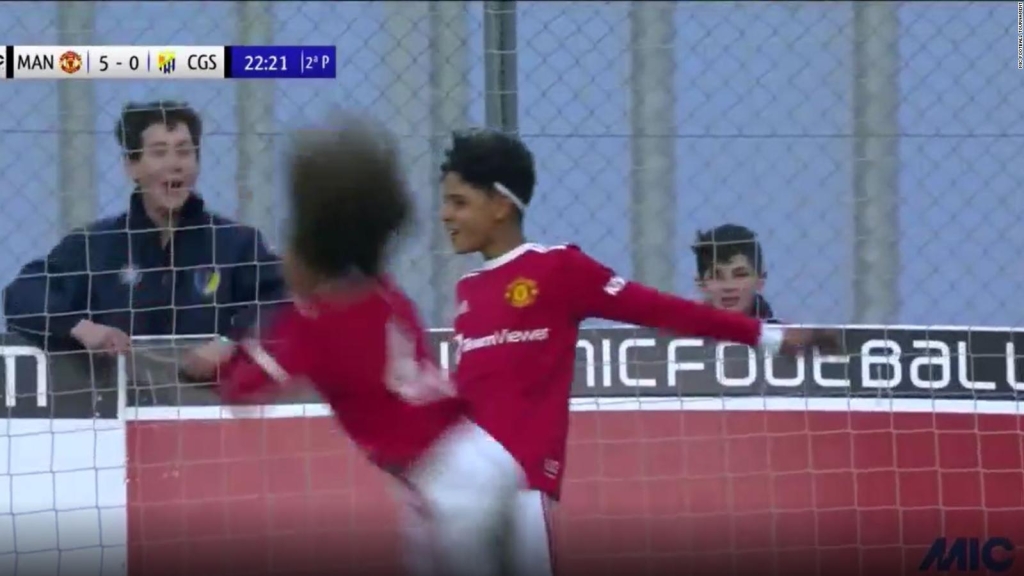 CR7's son celebrates goal with the same ownership as his father