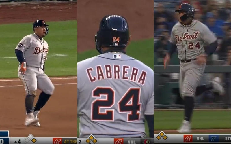 Miguel Cabrera is closer to 3000 hits and made base