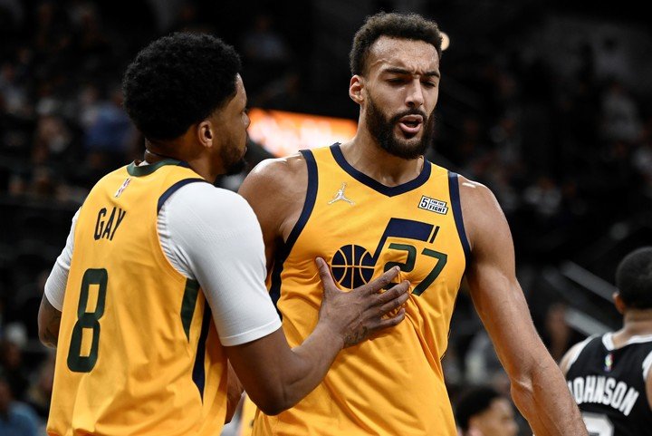 Gobert is one of the many figures in the French team.  (AP)