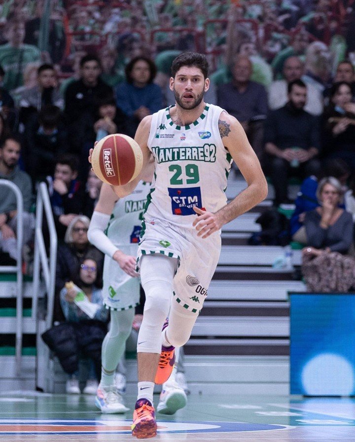 With Nanterre de France he only played 8 games before getting injured in January.  Instagram photo @patogarino