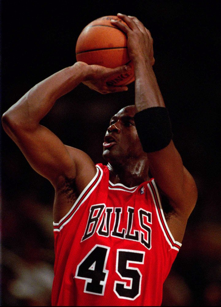 Michael Jordan, banner of the Chicago Bulls