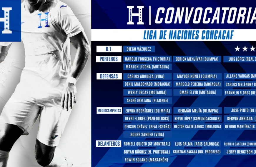 OFFICIAL: Call for the Honduran National Team for the Concacaf Nations League games with 8 legionnaires
