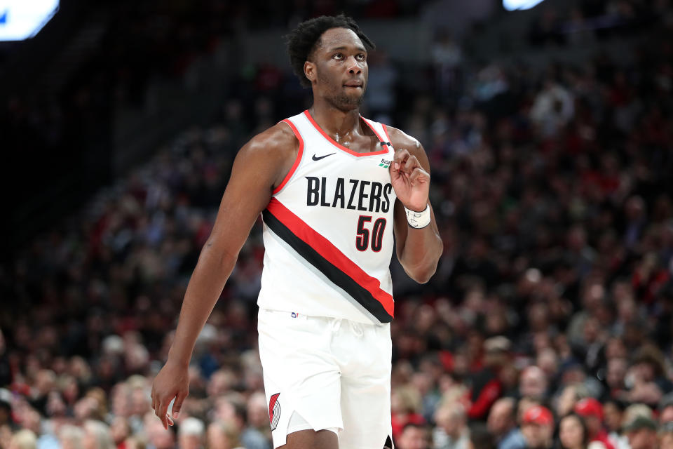 Caleb Swanigan during his first NBA season with the Portland Trail Blazers. Photo: Abbie Parr/Getty Images