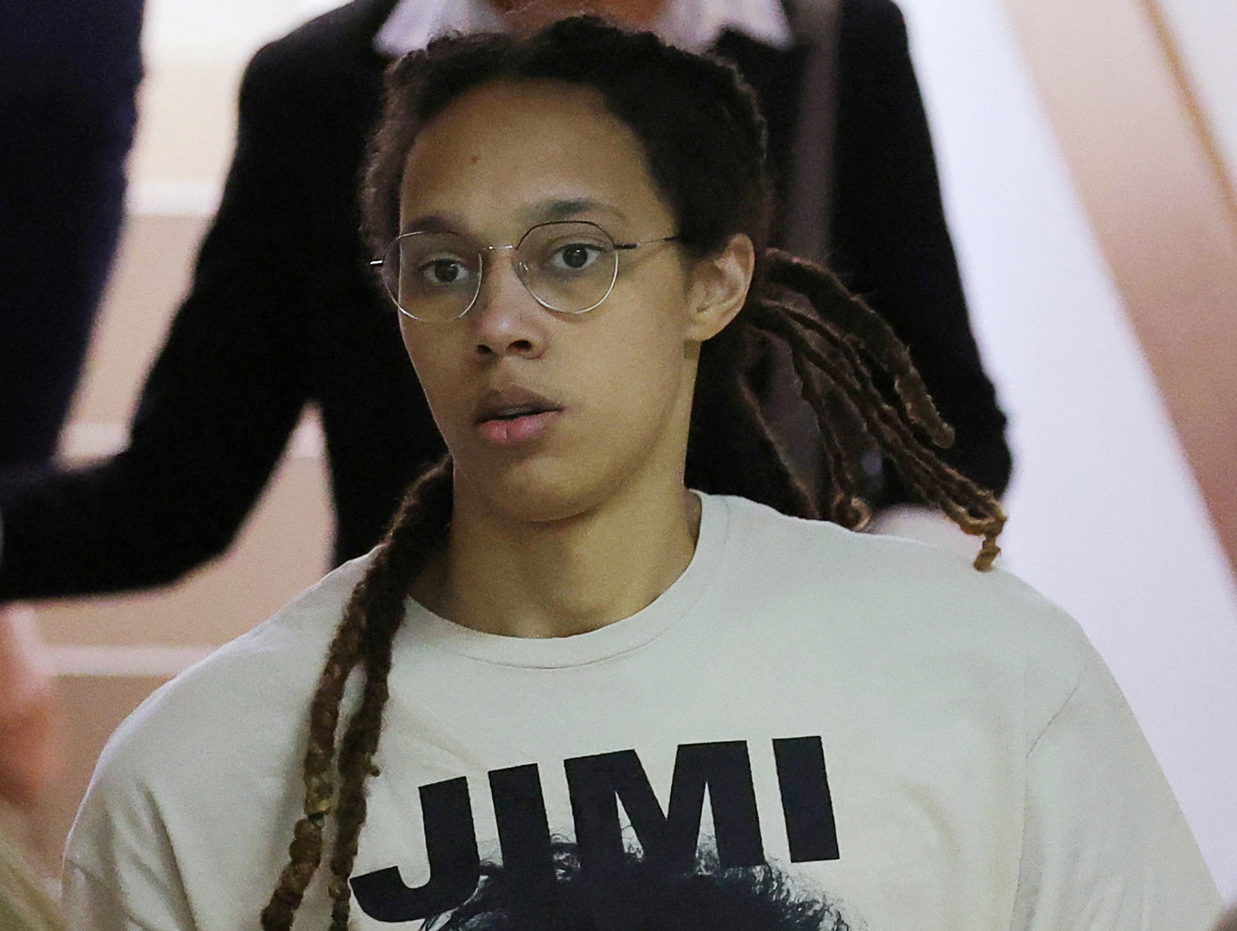 U.S. basketball player Brittney Griner before a court hearing in Khimki, outside Moscow, Russia, July 1, 2022. REUTERS/Evgenia Novozhenina