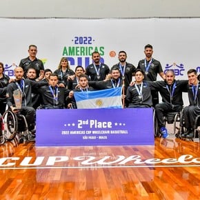 Argentina came out runner-up in the Copa América of adapted basketball