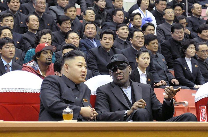 Dennis Rodman has an important link with North Korean leader Kim Jong Un (Photo: AFP).