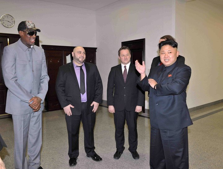 Dennis Rodman has an important link with North Korean leader Kim Jong Un (Photo: EFE).