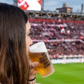 After 24 years, beer returned to the Argentine soccer fields