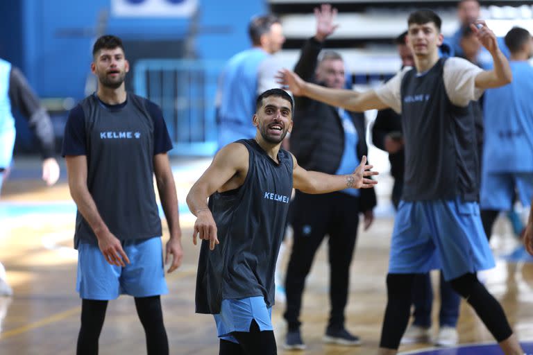 Facundo Campazzo, in one of the preparation training sessions of the selected team in Mar del Plata