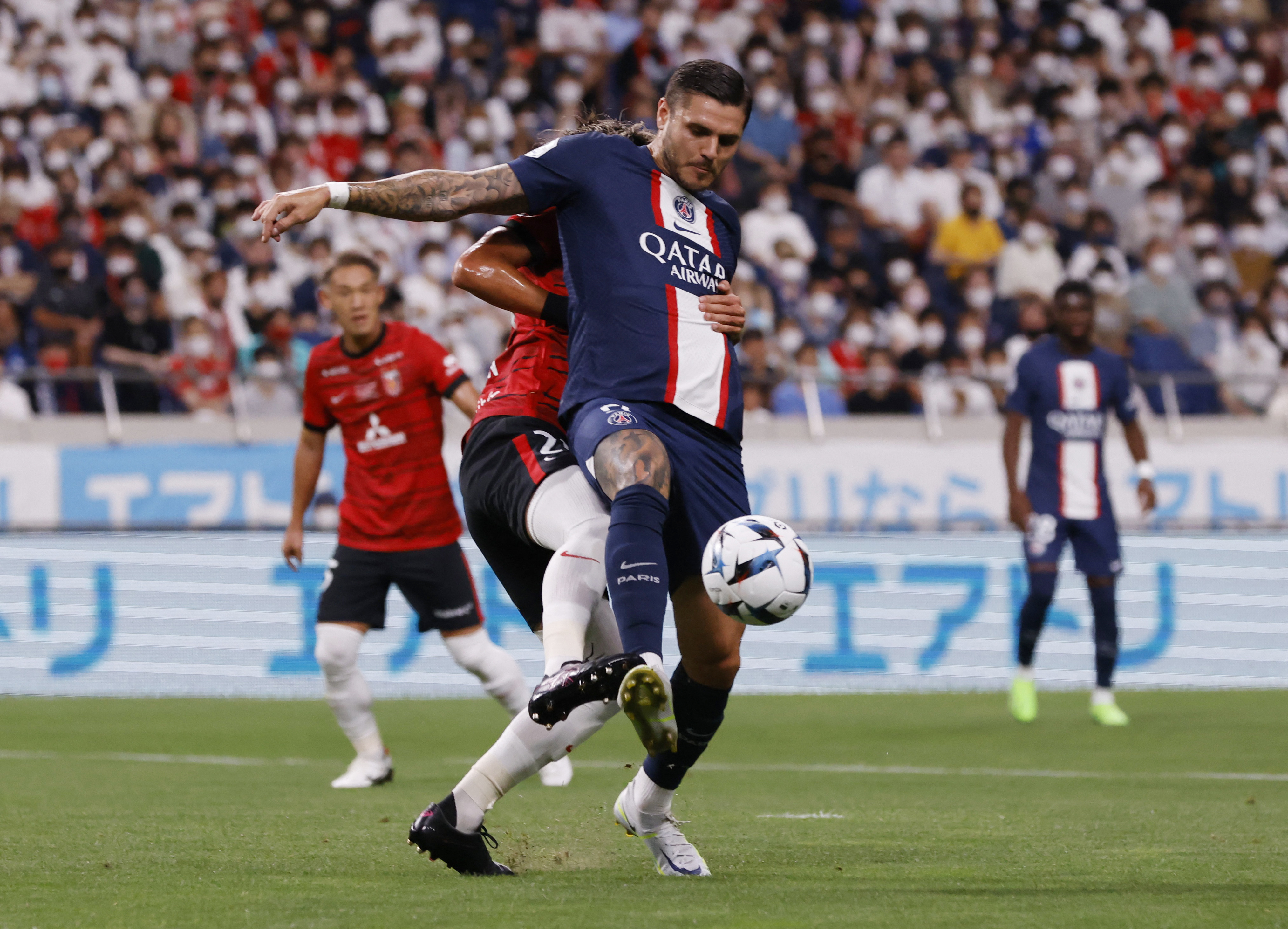 Mauro Icardi had minutes in the preseason with PSG but was left out of all calls at the start of Ligue 1 (Photo: REUTERS)