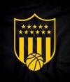 The shield of Peñarol basketball.  Photo: @BasketCAPuy