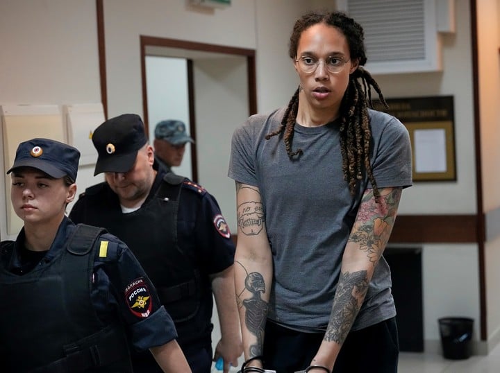 United States called as a "farce" the process against Griner.  Photo: AP