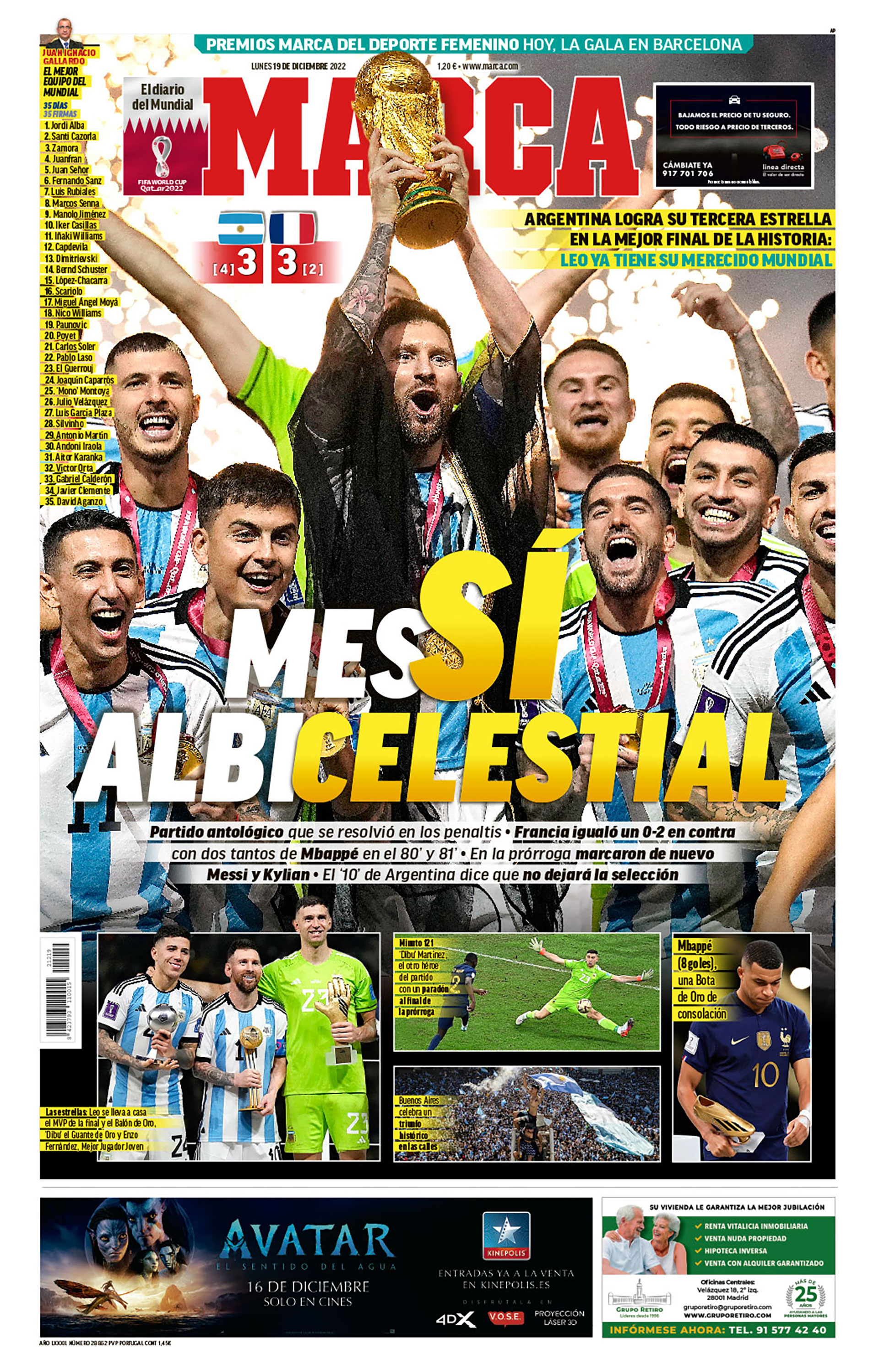 The images that Marca chose in the celebration of Argentina