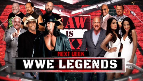 WWE Legends at the 30th Anniversary of RAW